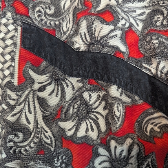 Rockies Vintage USA Made Western Womens Size 18 Button Down Shirt Red/Gray - Picture 10 of 13